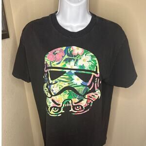 Star Wars Floral Storm Trooper Shirt Women's Medium